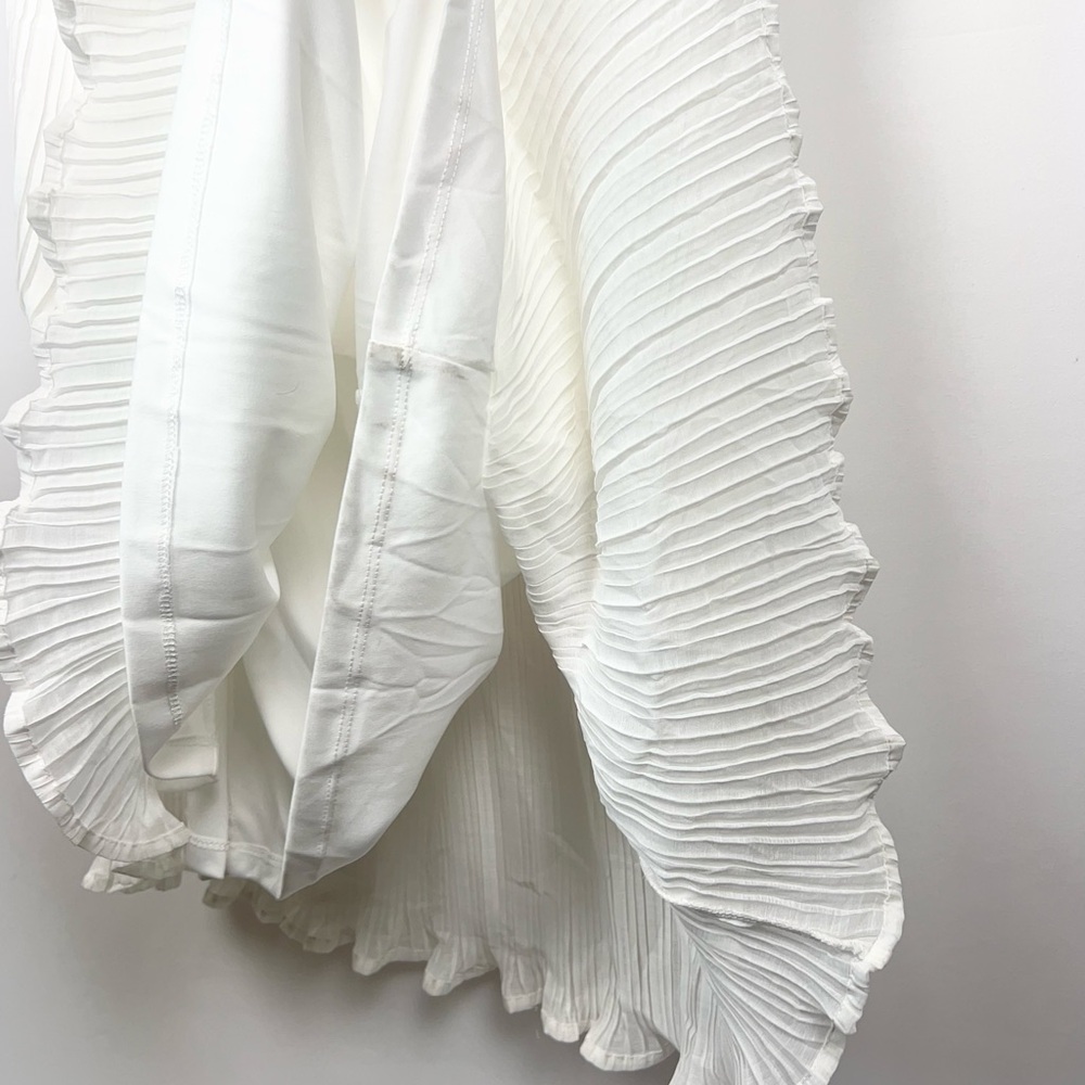 Lulus White One Shoulder Pleated M Midi Dress Long Sleeve Grecian Goddess
Style - Picture 11 of 12